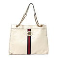 Gucci Calfskin Large Rajah Chain Tote White