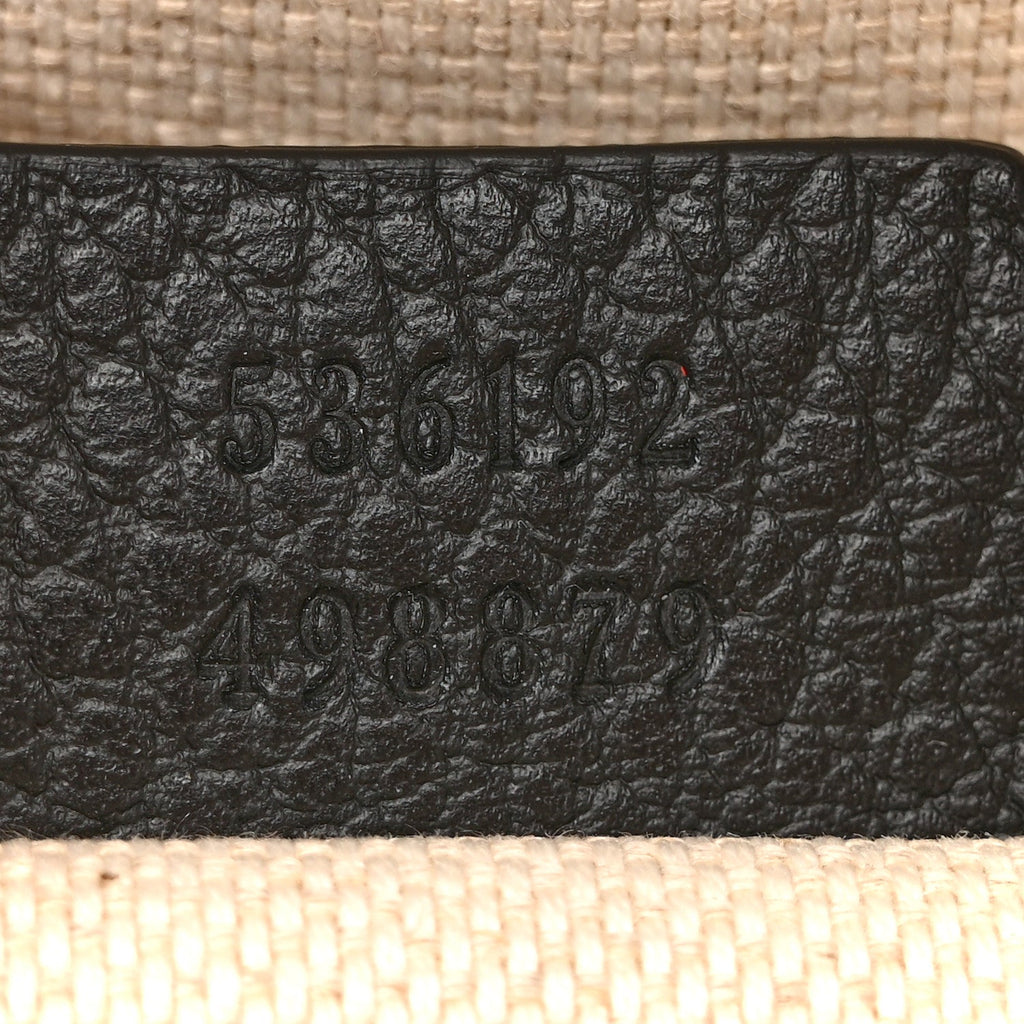 Gucci Pebbled Calfskin Soho Chain Backpack Black