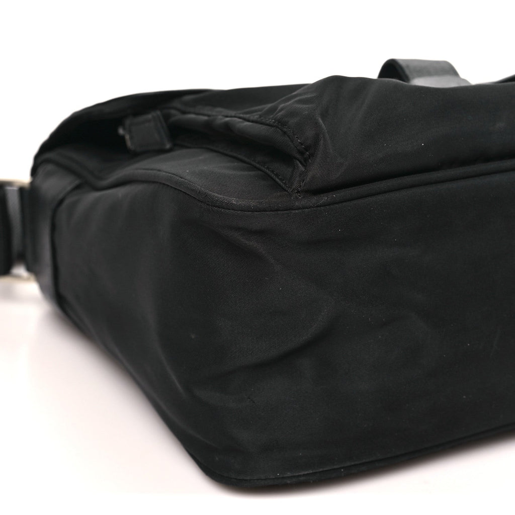 Prada Nylon Vela Messenger Black