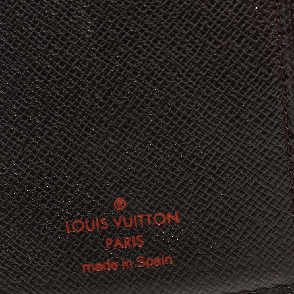 Louis Vuitton Damier Ebene Small Ring Agenda Cover