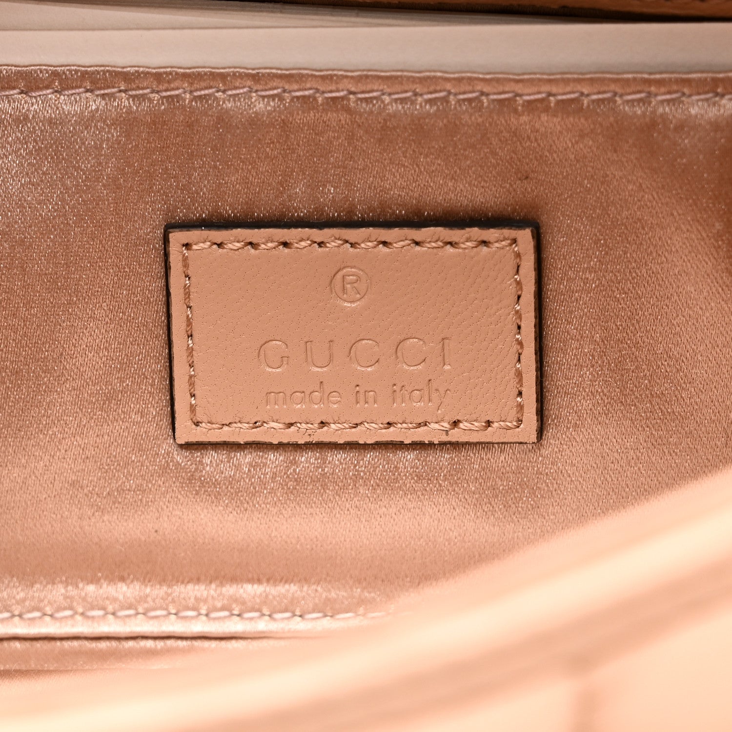 Gucci Nappa Vertical Matelasse Small Maxi Horsebit Chain Shoulder Bag Beige