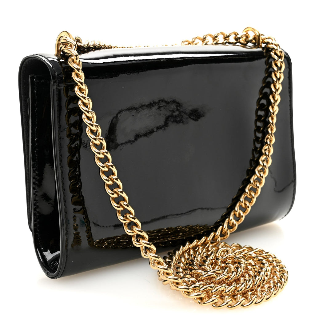 Louis Vuitton Patent Chain Louise MM Black