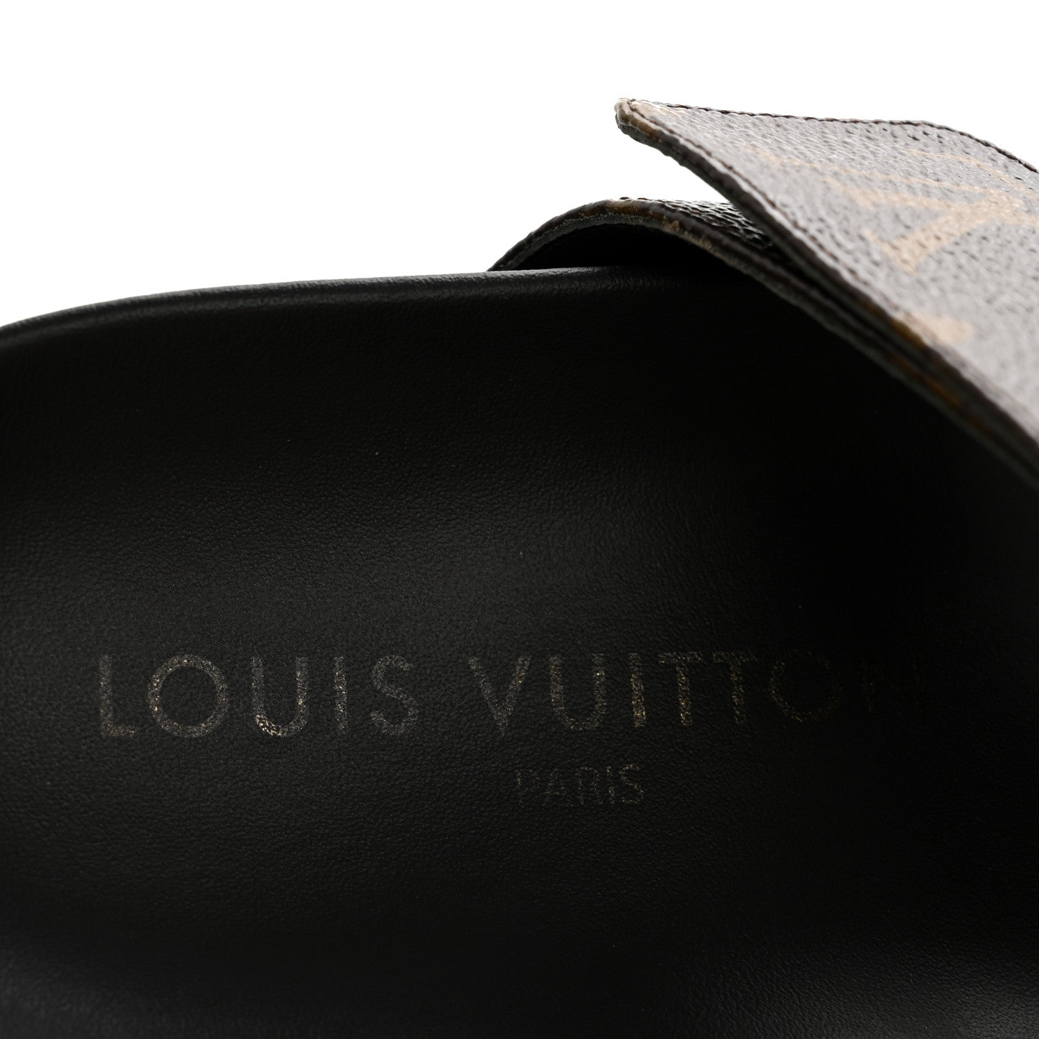 Louis Vuitton Monogram Bom Dia Mule Sandals 39 Black