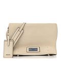 Prada Glace Calf Etiquette Flap Bianco Astra