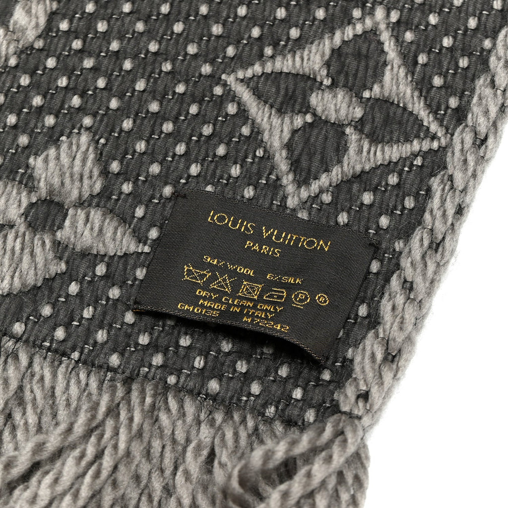 Louis Vuitton Wool Silk Logomania Scarf Verone