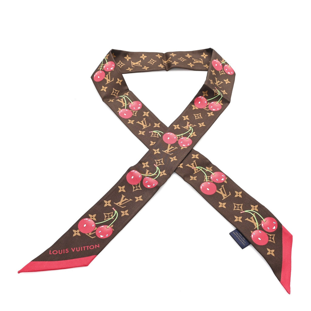 Louis Vuitton LV X TM Silk Monogram Cerises Bandeau Brown