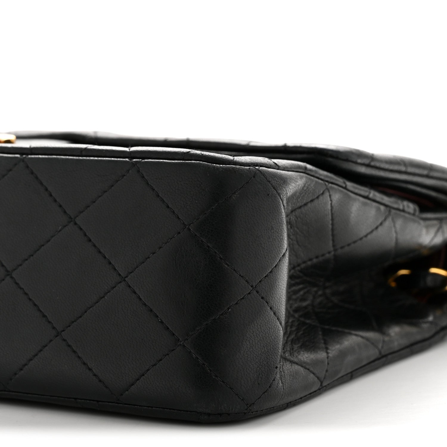 Chanel Lambskin Quilted Medium Double Flap Black