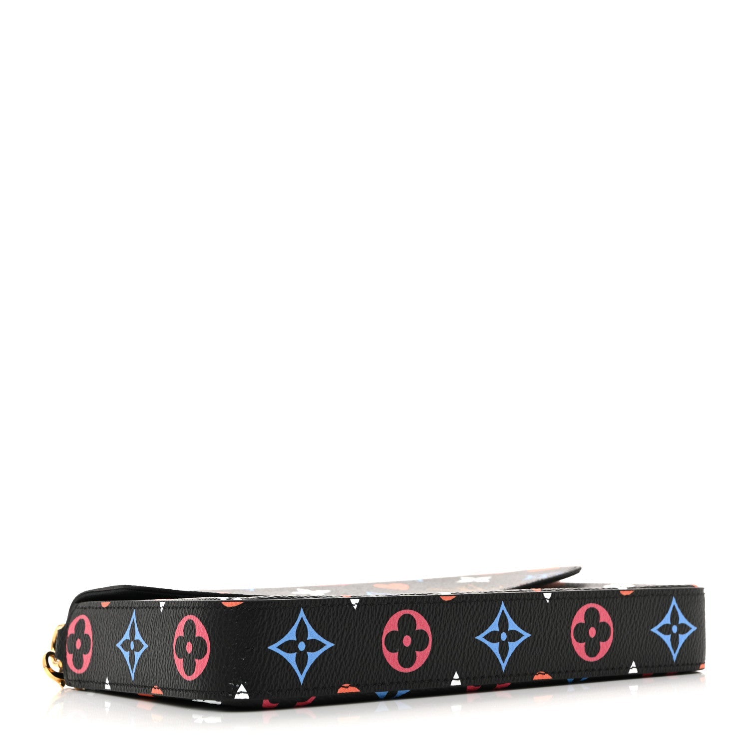 Louis Vuitton Game On Felicie Chain Wallet Black