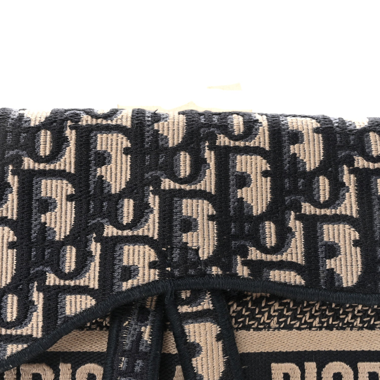 Christian Dior Oblique Slim Saddle Pouch Blue