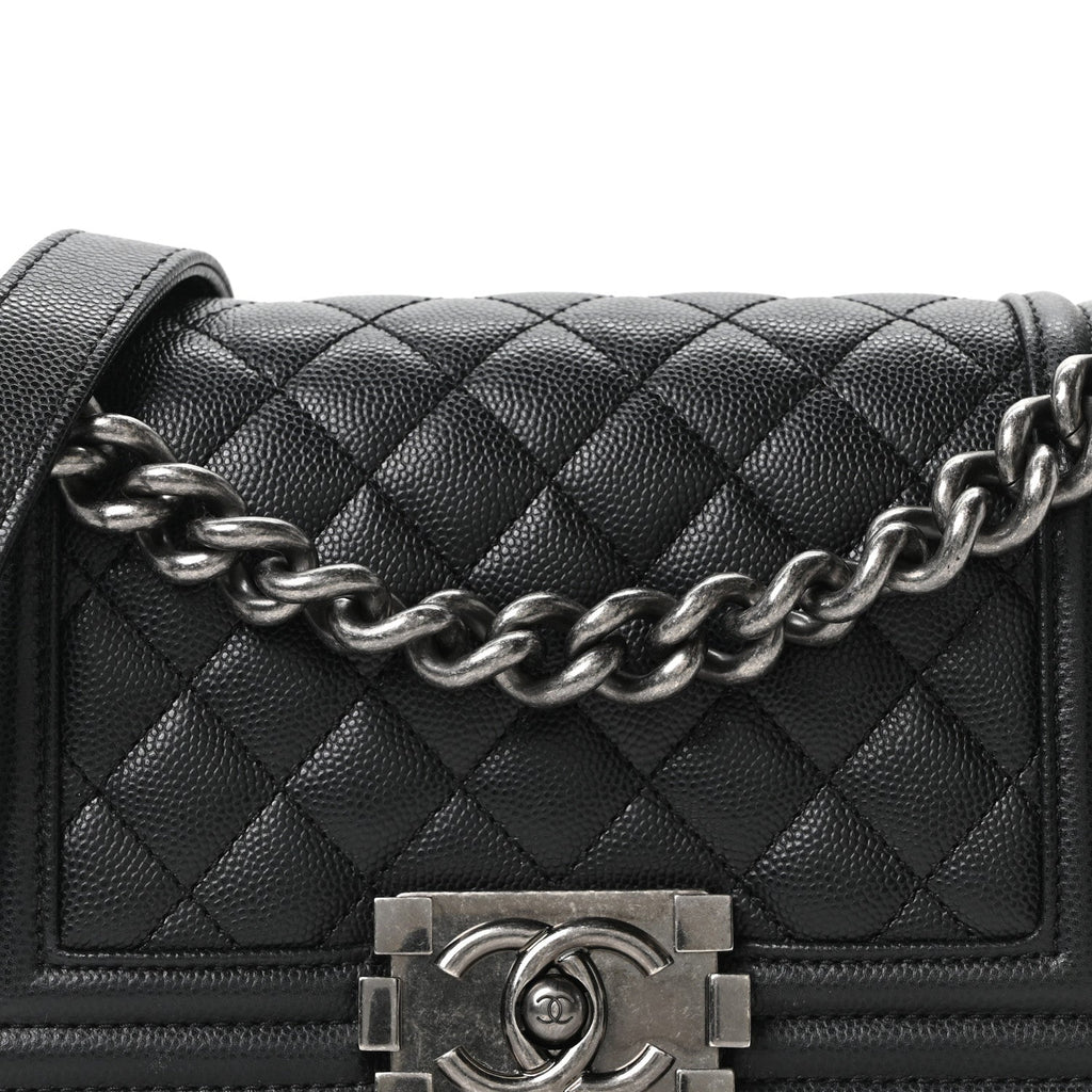 Chanel Caviar Quilted Small Boy Flap Black