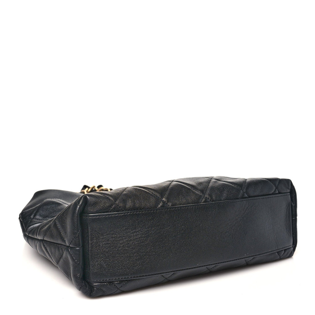 Chanel Calfskin Quilted Close To Me Hobo Black