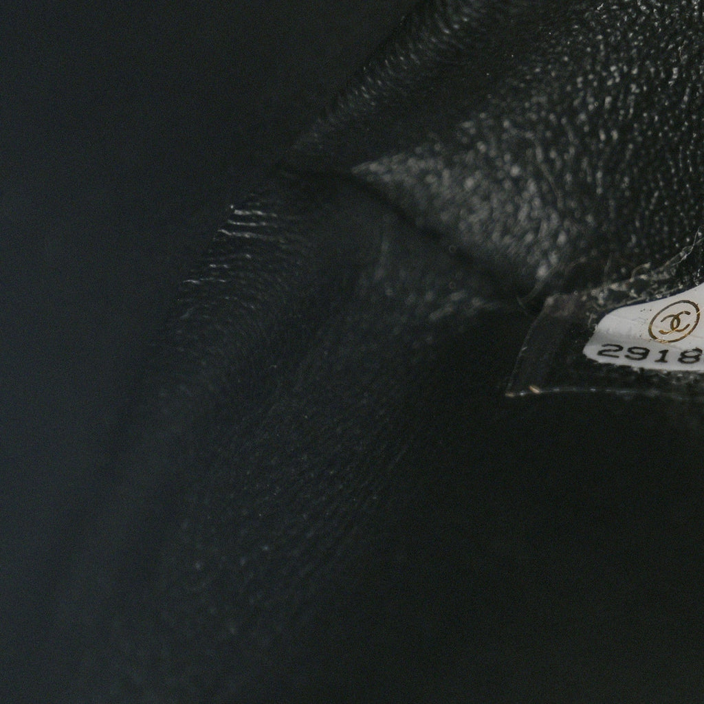 Chanel Lambskin Quilted Flap Clutch Black