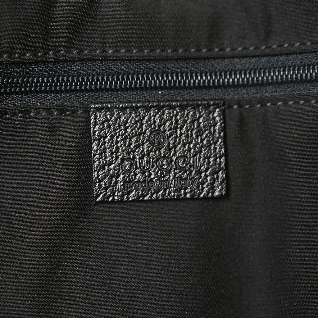 Gucci Monogram Large Abbey Tote Navy Black