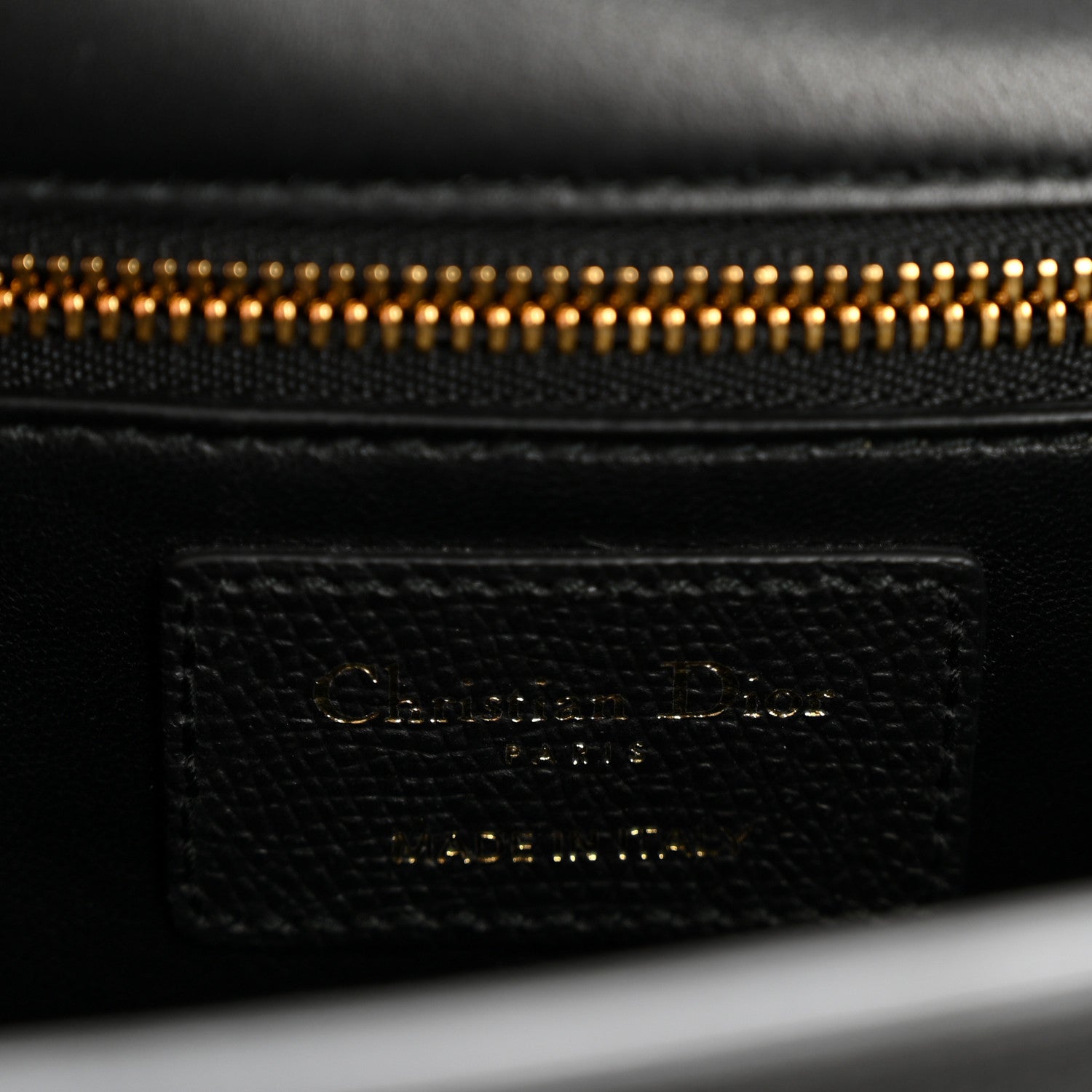 Christian Dior Grained Calfskin 30 Montaigne Flap Bag Black