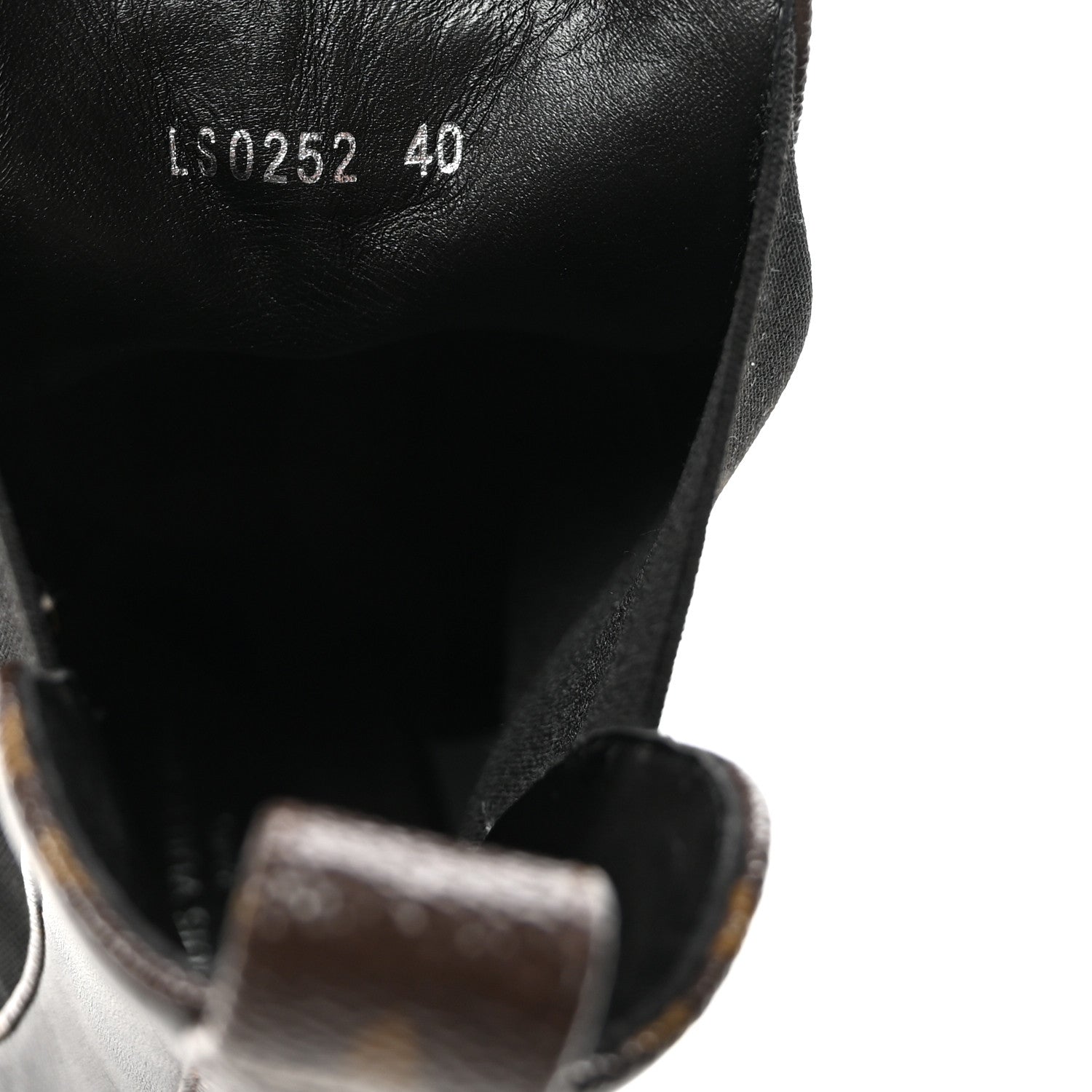 Louis Vuitton Calfskin Monogram LV Beaubourg Platform Ankle Boots 40 Black
