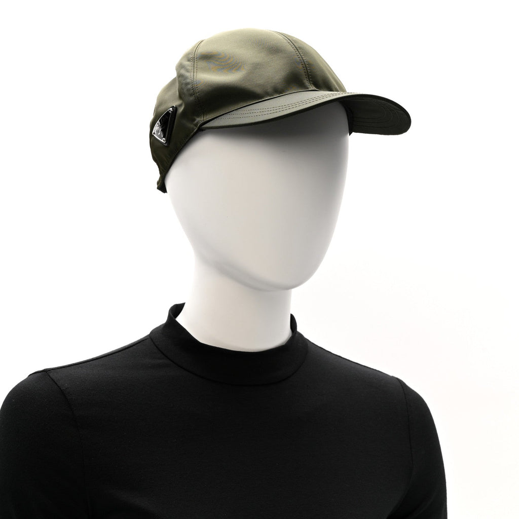 Prada Re-Nylon Mens Baseball Cap L Militare