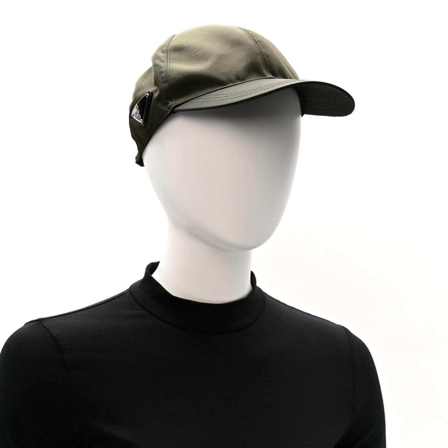 Prada Re-Nylon Mens Baseball Cap L Militare