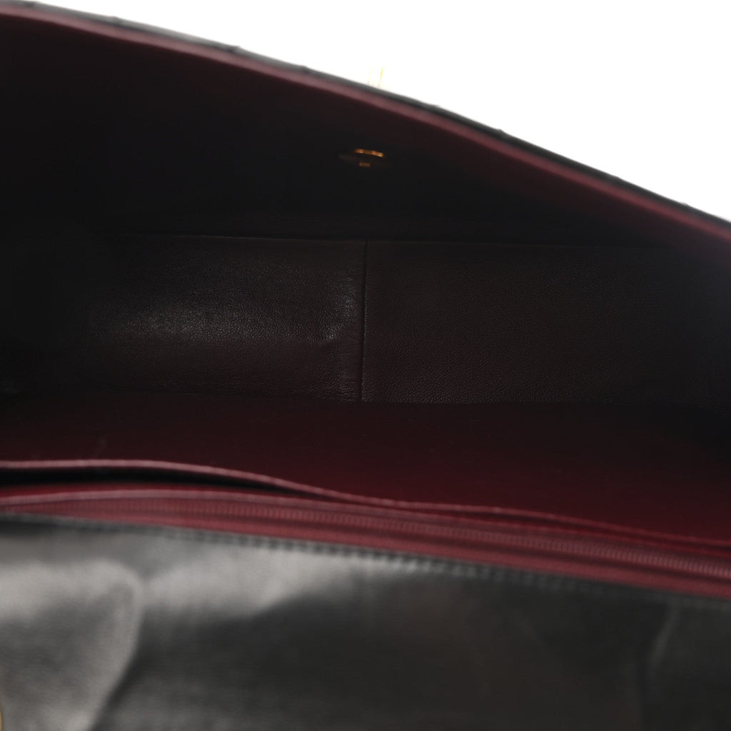 Chanel Lambskin Quilted XL Jumbo Single Flap Black