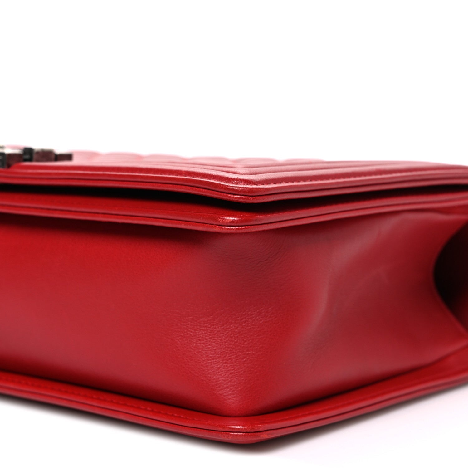 Chanel Lambskin Quilted New Medium Boy Flap Red