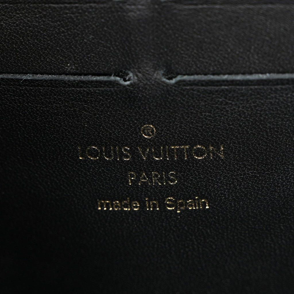Louis Vuitton Damier Ebene Vavin Chain Wallet Black