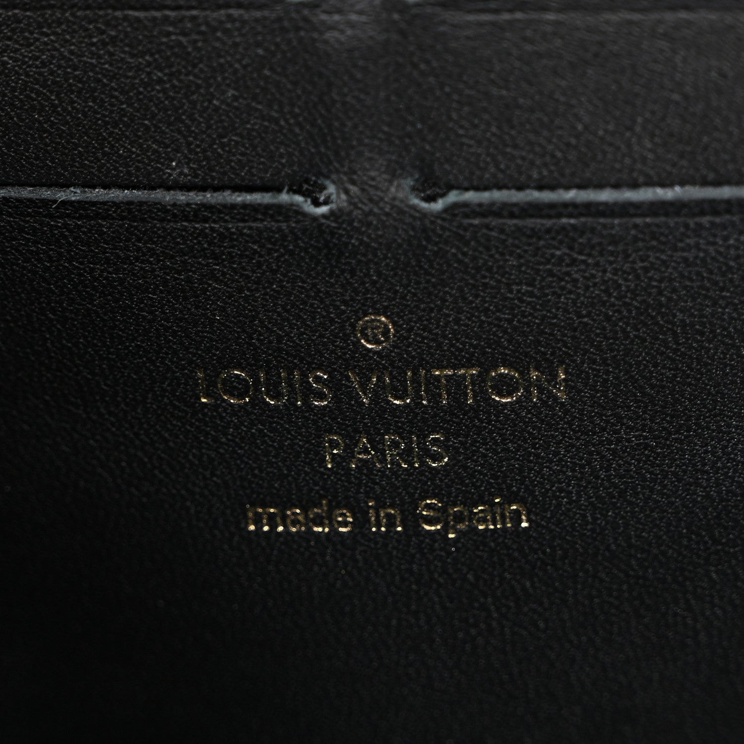 Louis Vuitton Damier Ebene Vavin Chain Wallet Black