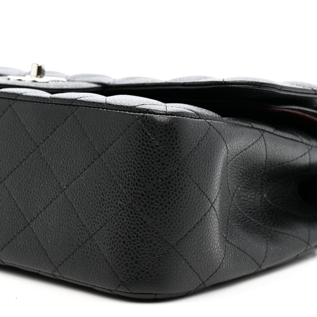Chanel Caviar Quilted Jumbo Double Flap Black