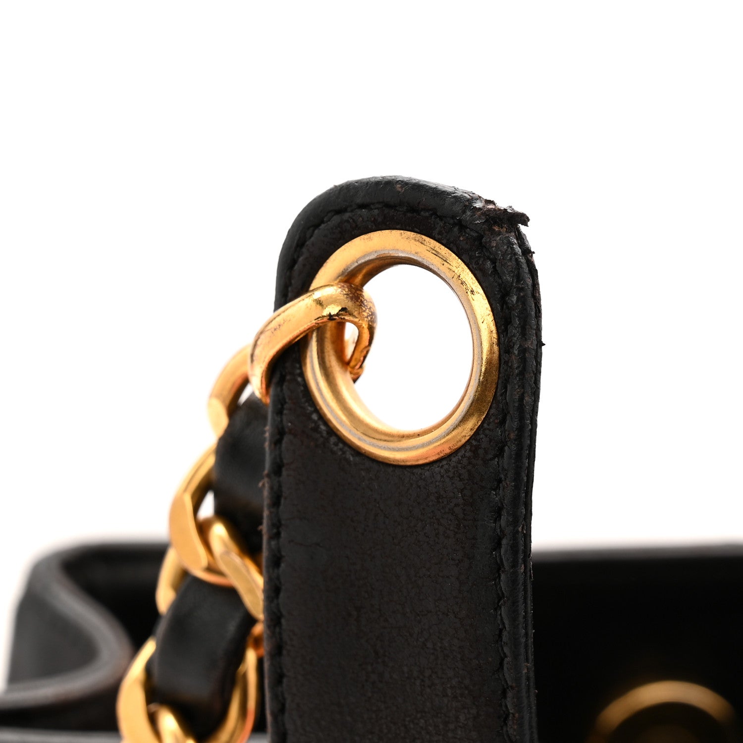 Chanel Lambskin CC Flap Shopping Tote Black