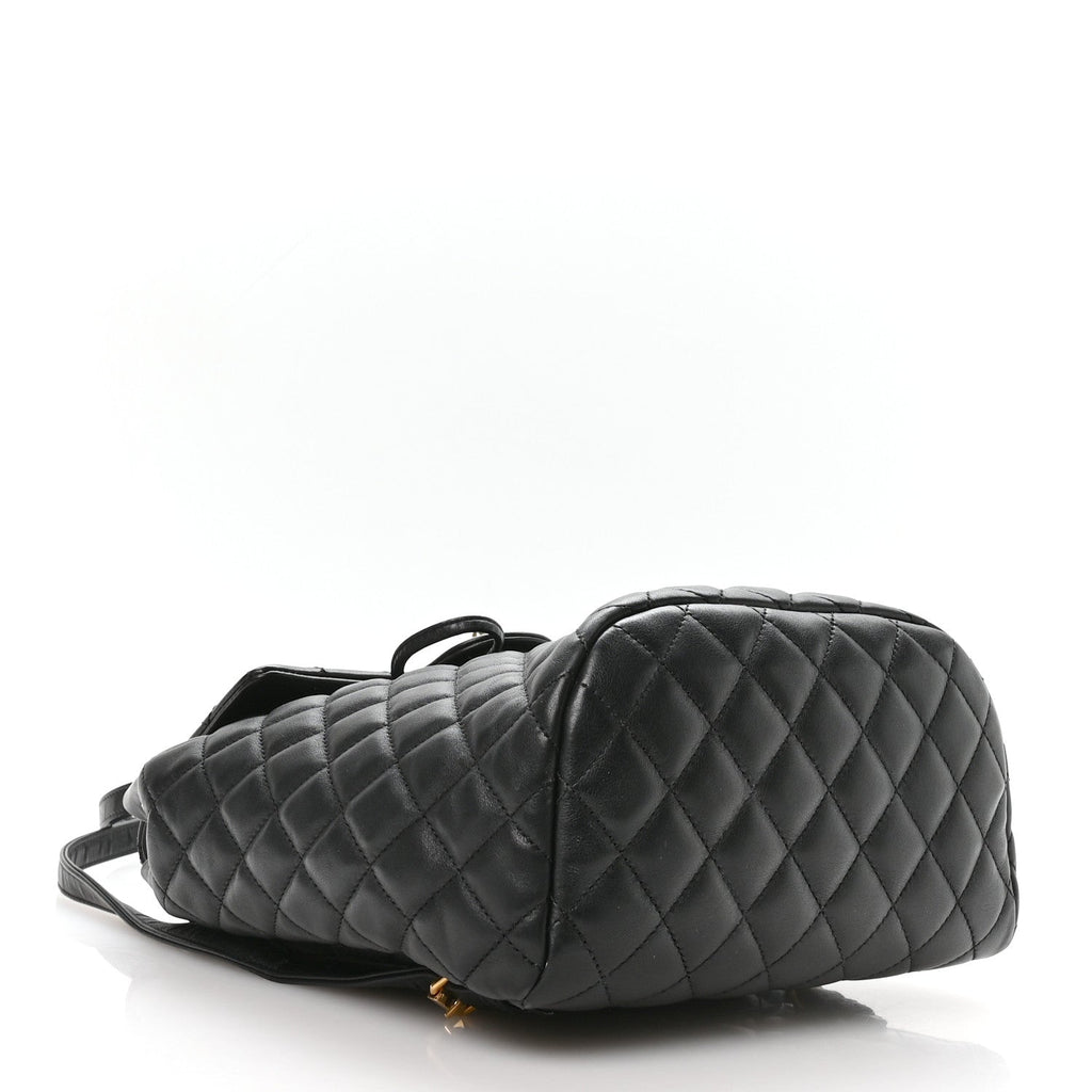 Chanel Lambskin Quilted Small Urban Spirit Backpack Black