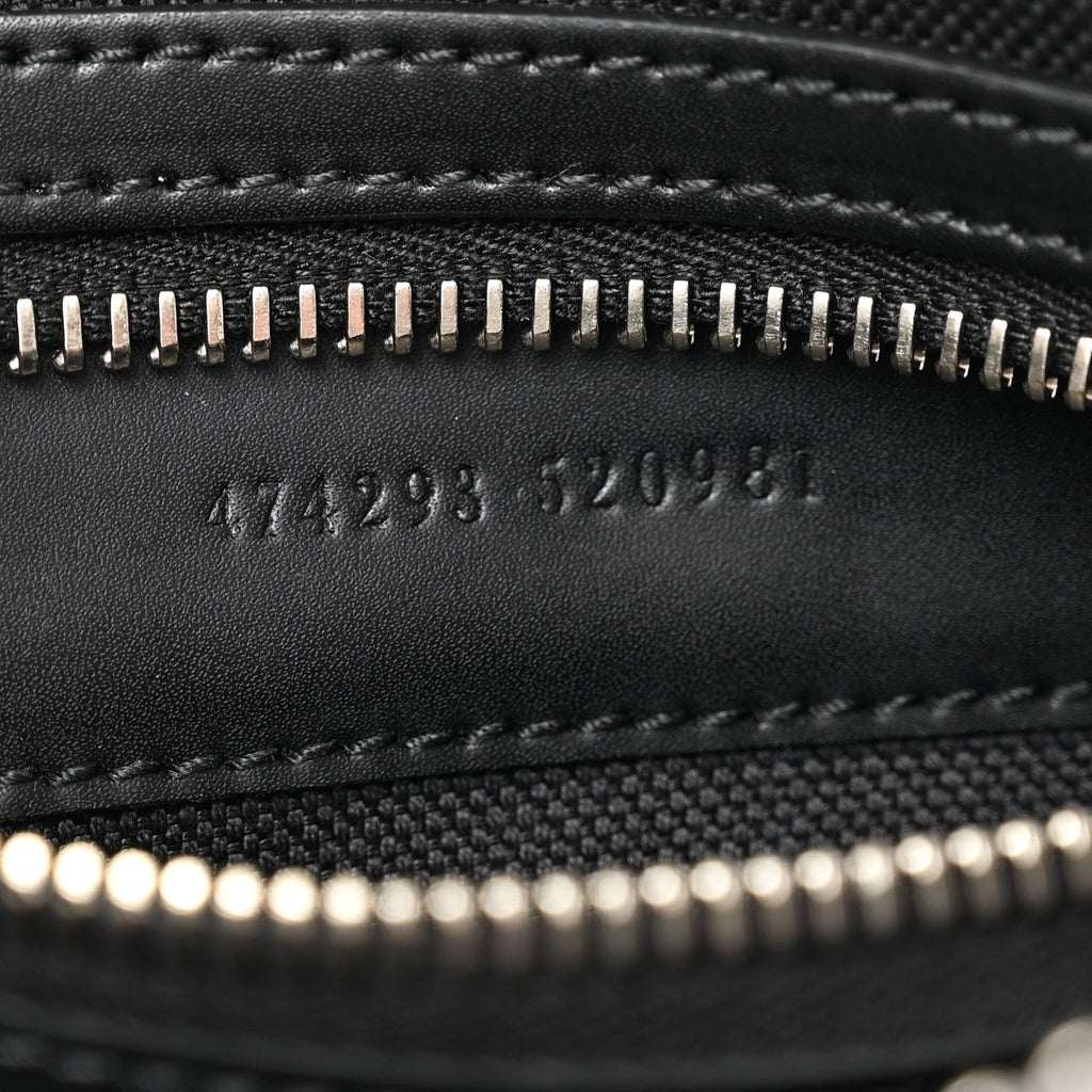 Gucci Soft GG Supreme Monogram Web Belt Bag Black Grey