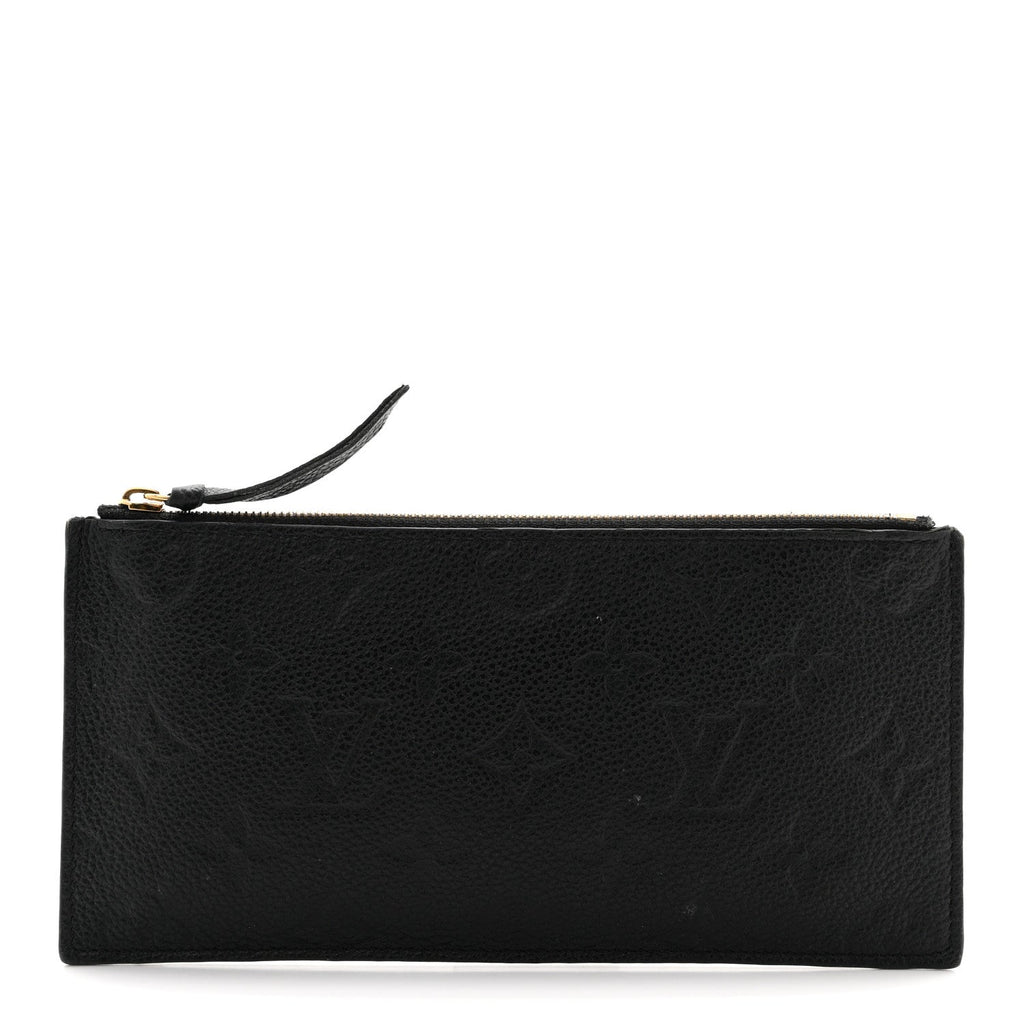 Louis Vuitton Empreinte Felicie Chain Wallet Zippered Insert Black