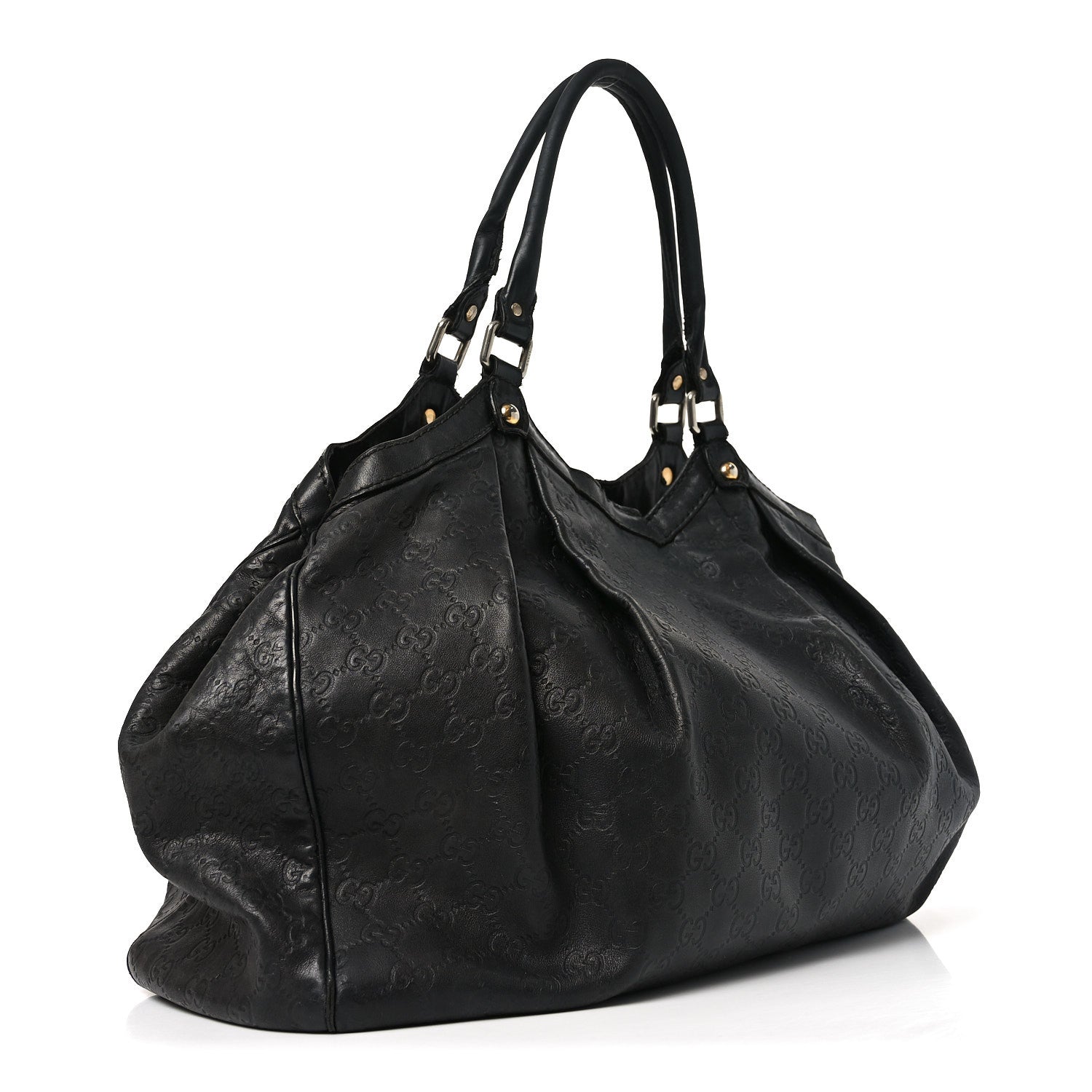 Gucci Guccissima Medium Sukey Tote Black