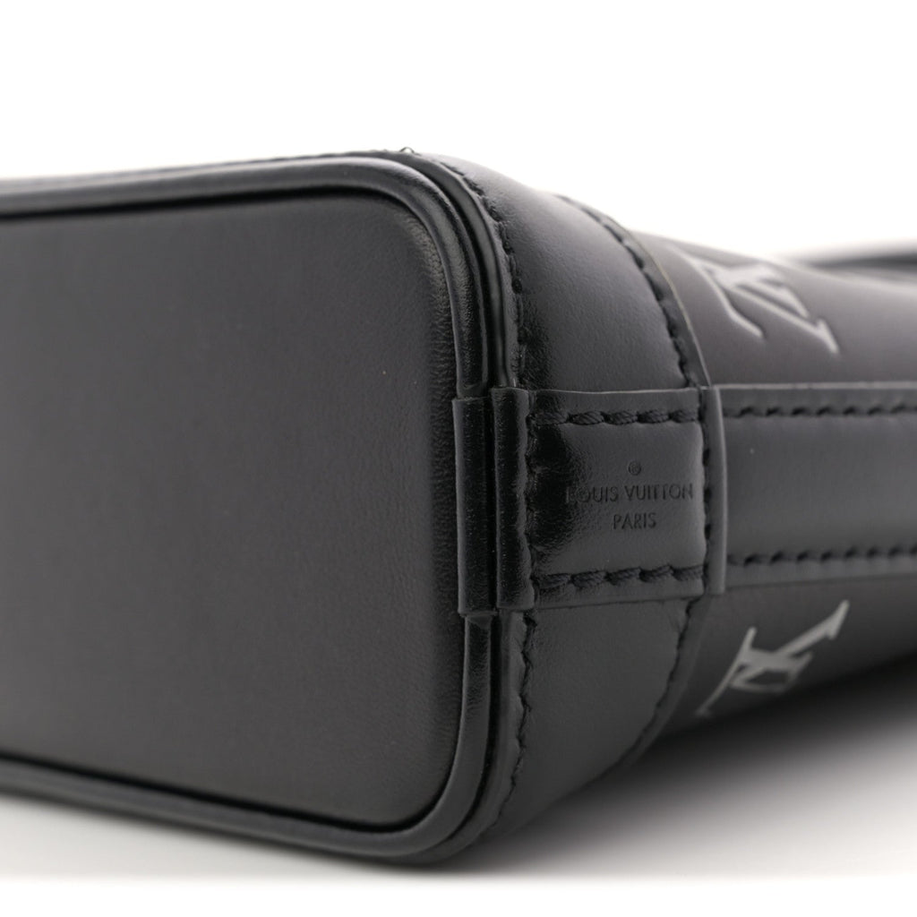 Louis Vuitton Nano Alma Black Silver