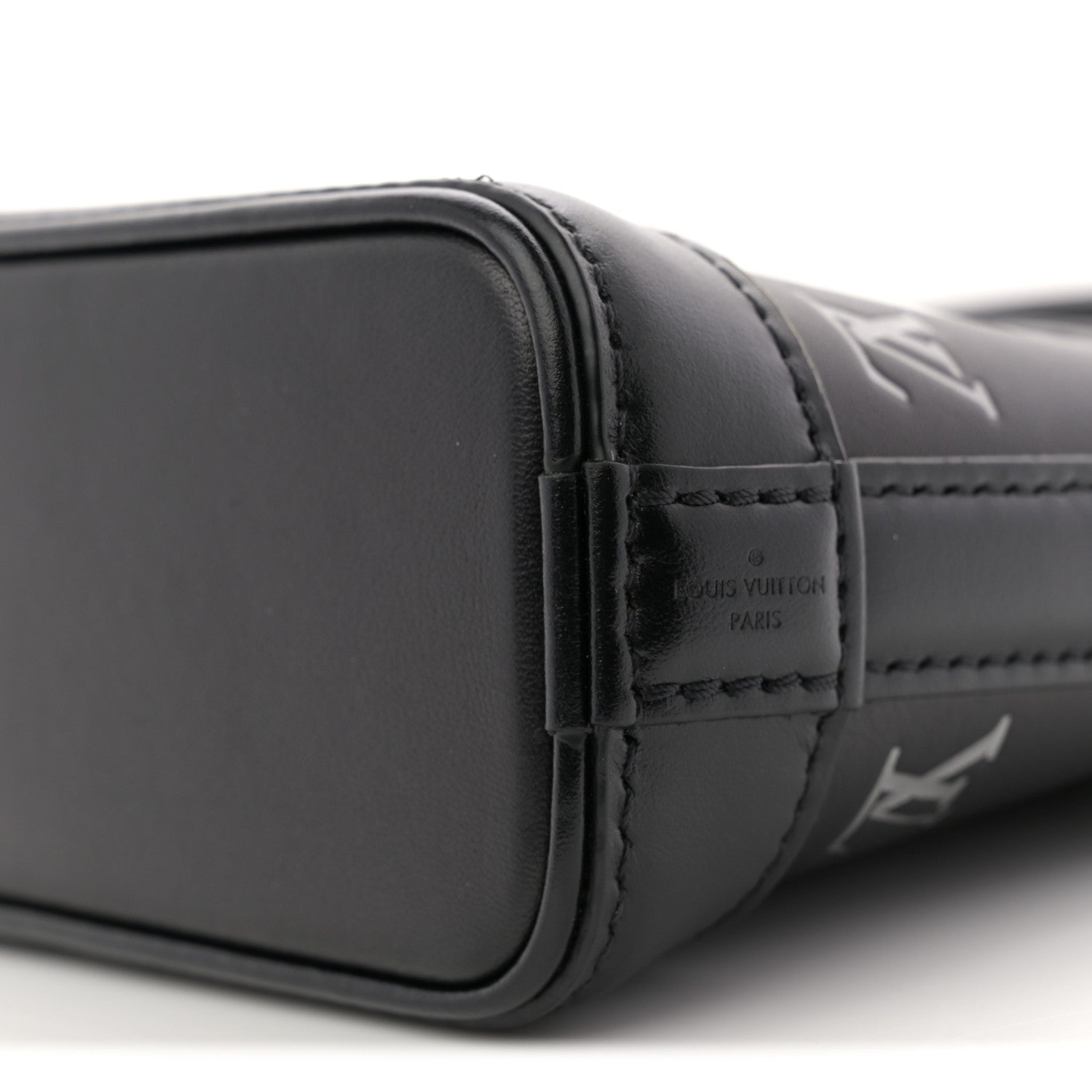 Louis Vuitton Nano Alma Black Silver