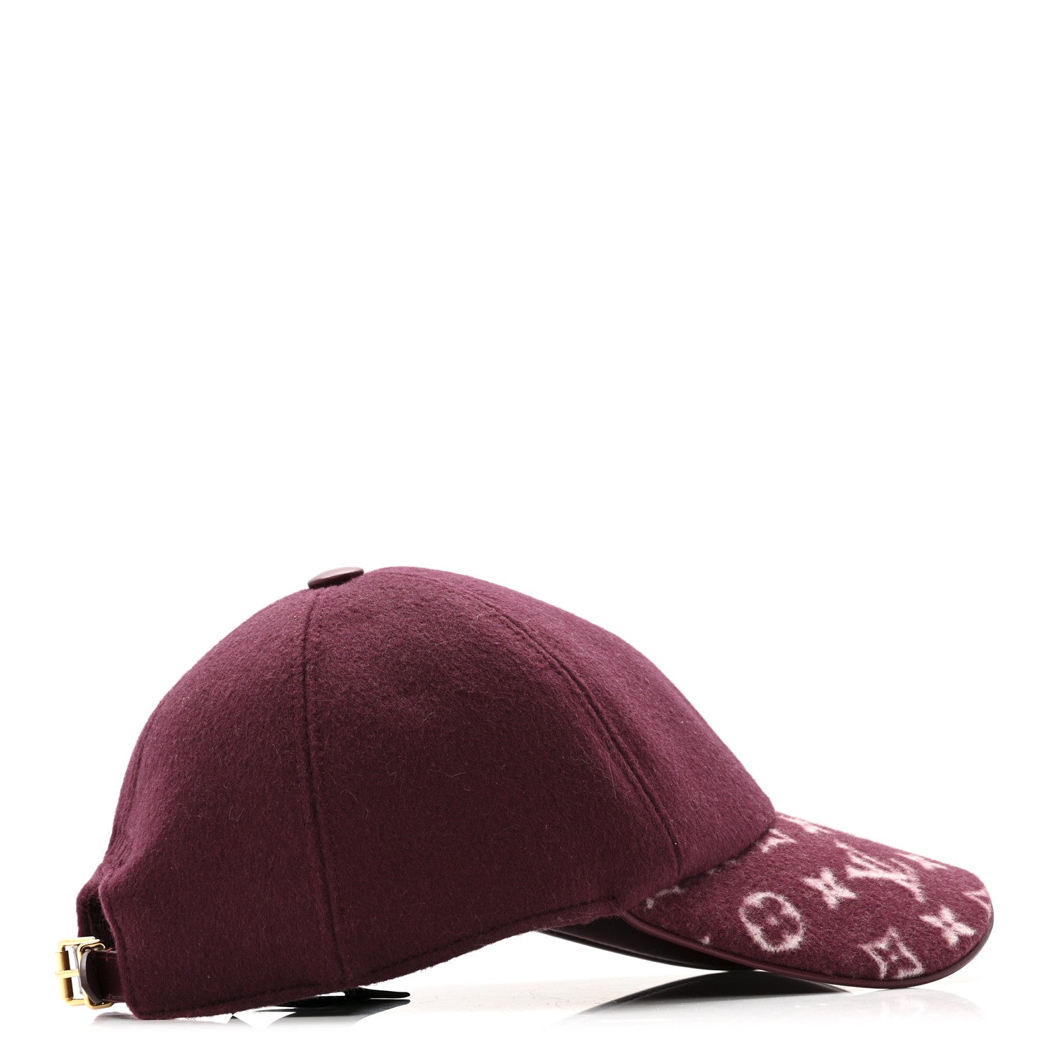 Louis Vuitton Wool Silk Monogram Endless Cap L Bordeaux