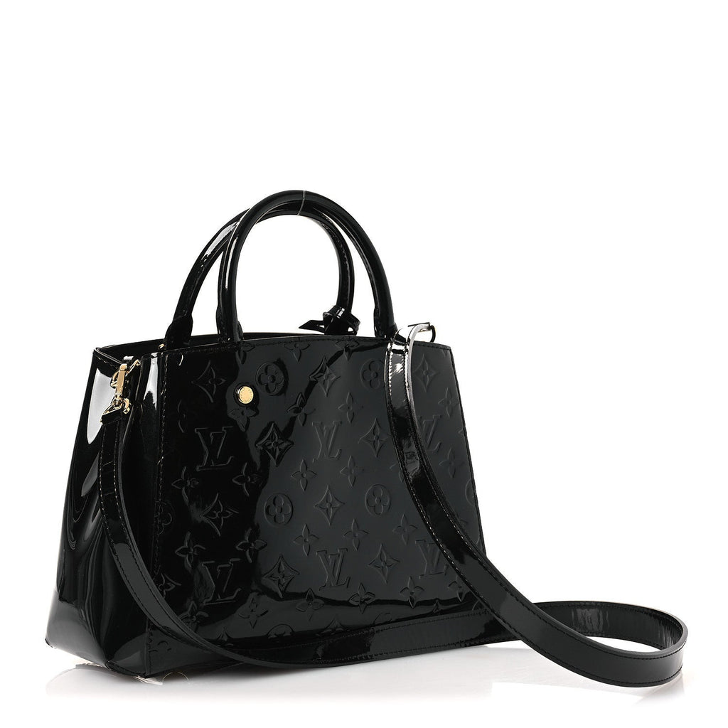 Louis Vuitton Vernis Montaigne BB Black