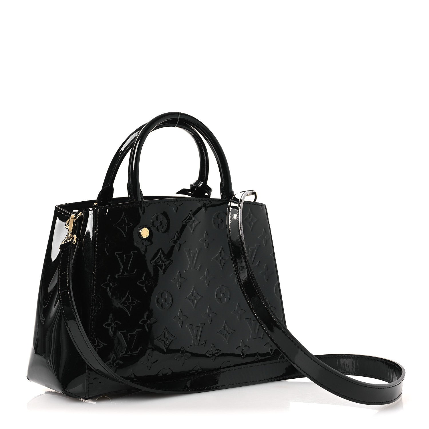 Louis Vuitton Vernis Montaigne BB Black