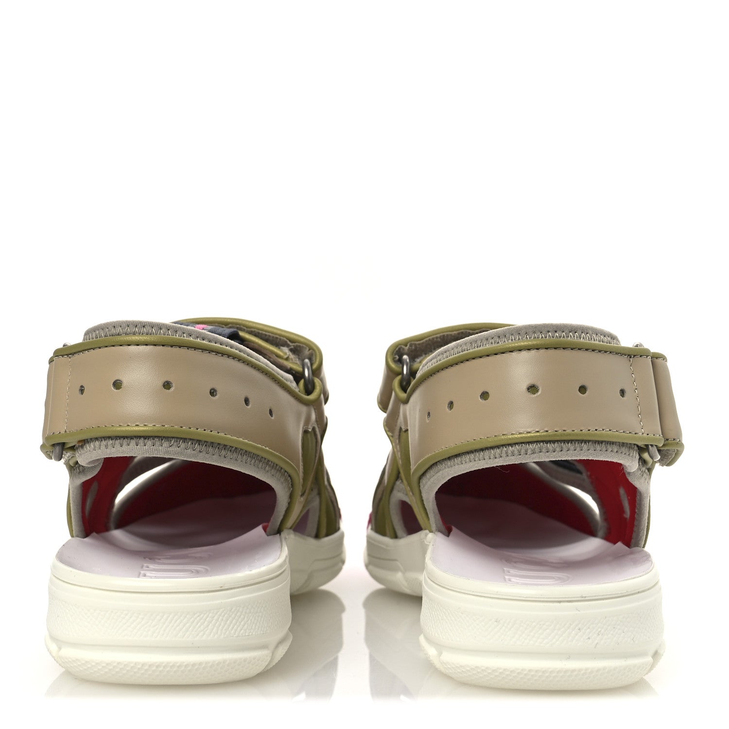 Gucci Mesh Fabric Tinsel Sport Sandals 36.5 Loess Sand Box Pink
