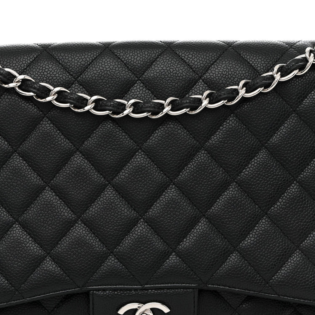 Chanel Caviar Maxi Single Flap Black