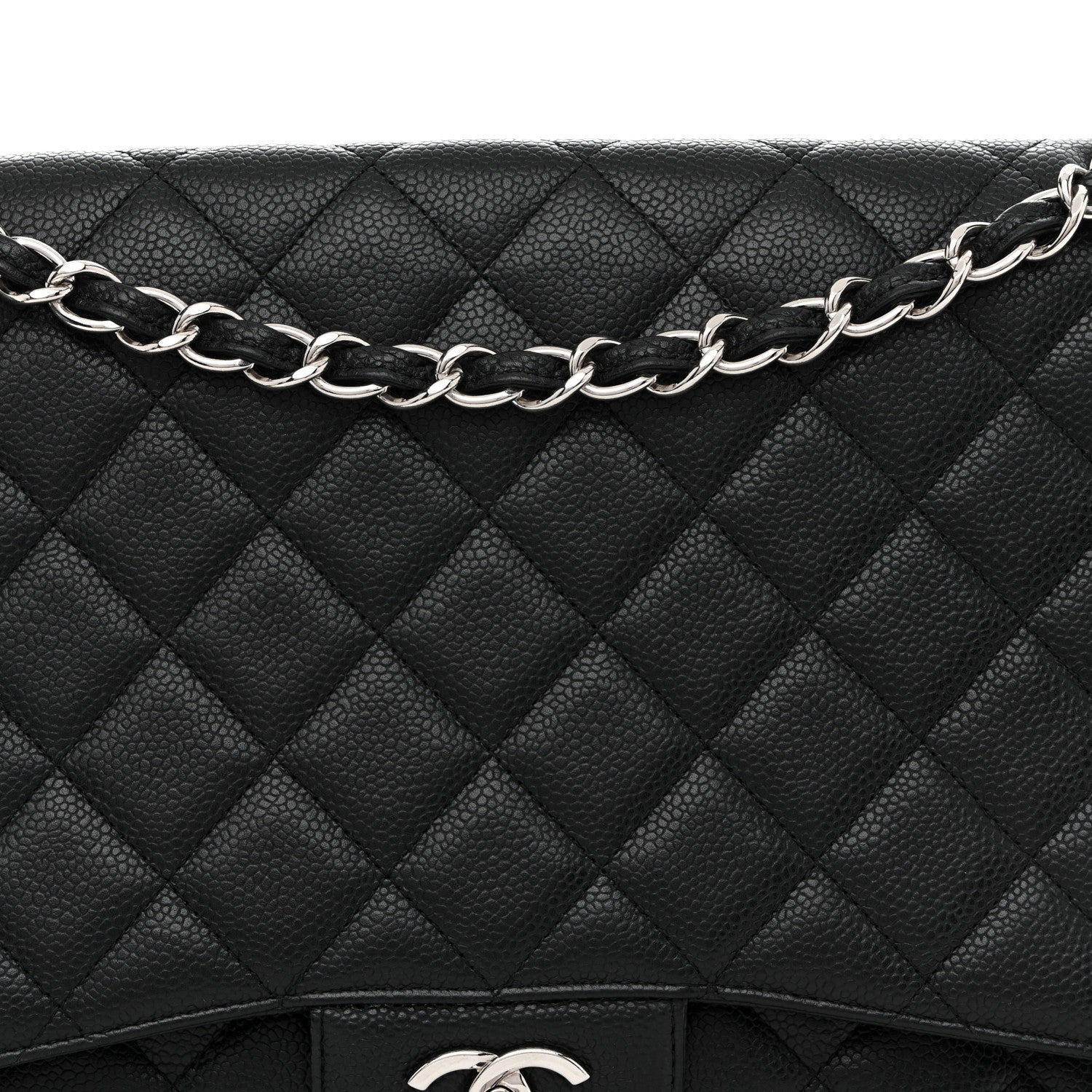 Chanel Caviar Maxi Single Flap Black