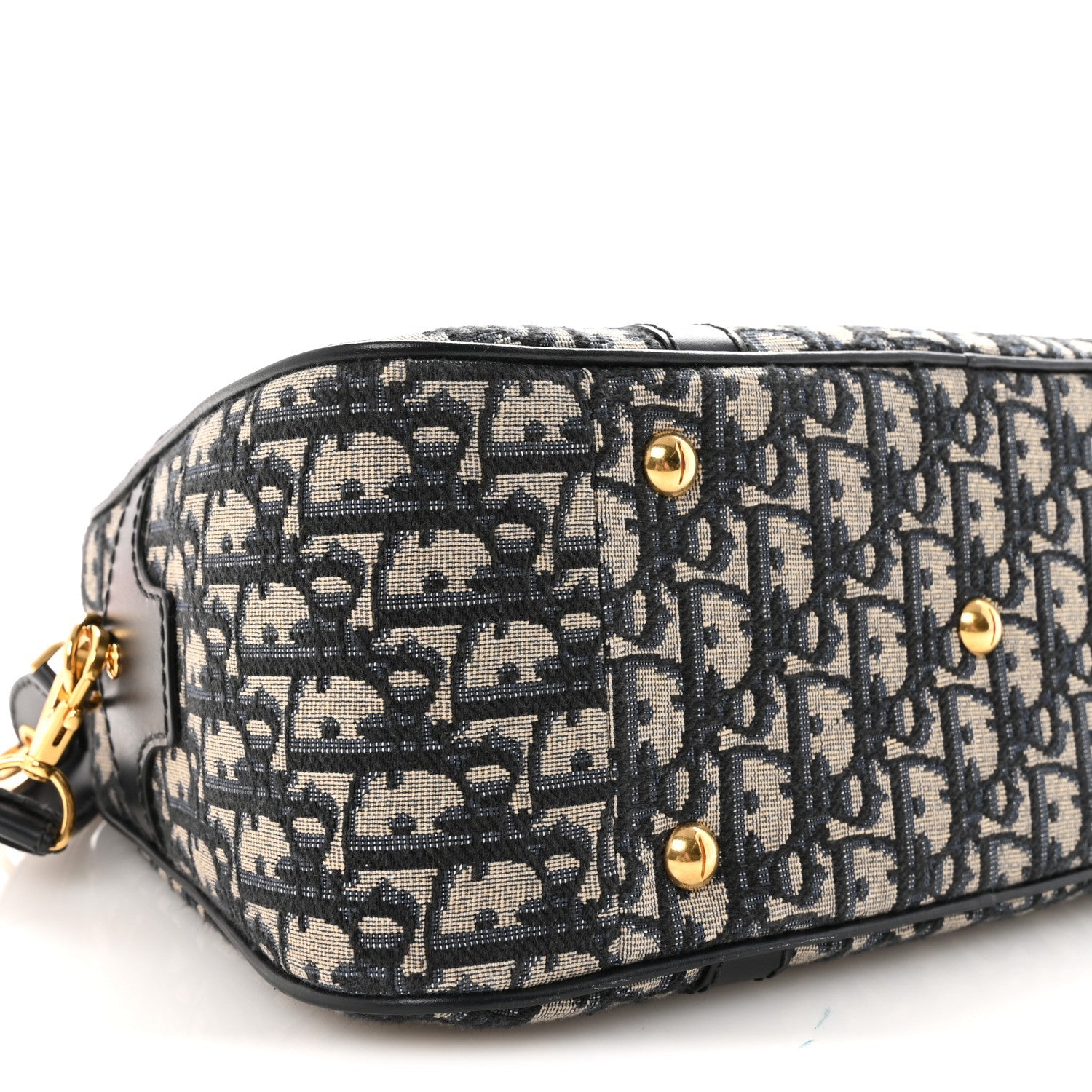 Christian Dior Oblique Large D-Vibe Bowling Bag Navy