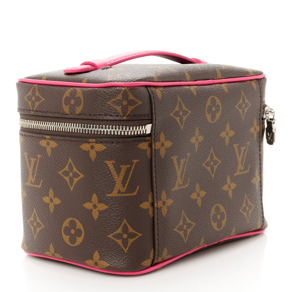 Louis Vuitton Monogram Macassar Nice Mini Pondichery Pink