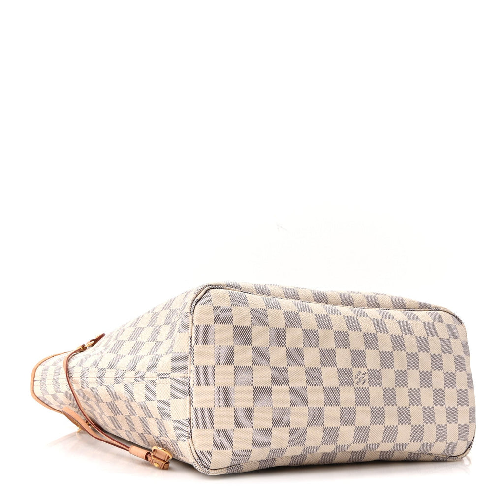 Louis Vuitton Damier Azur Neo Neverfull MM Rose Ballerine