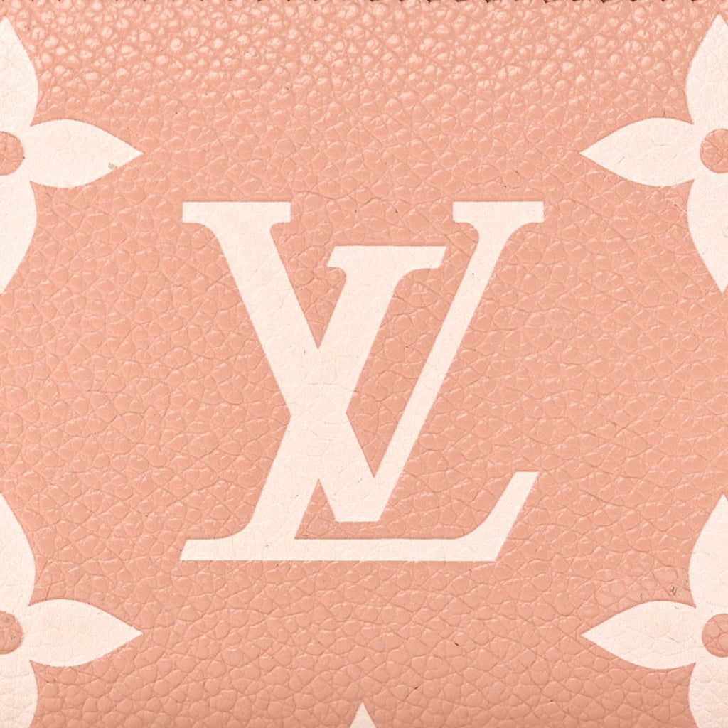 Louis Vuitton Empreinte Monogram Giant Clea Wallet Rose Trianon Creme