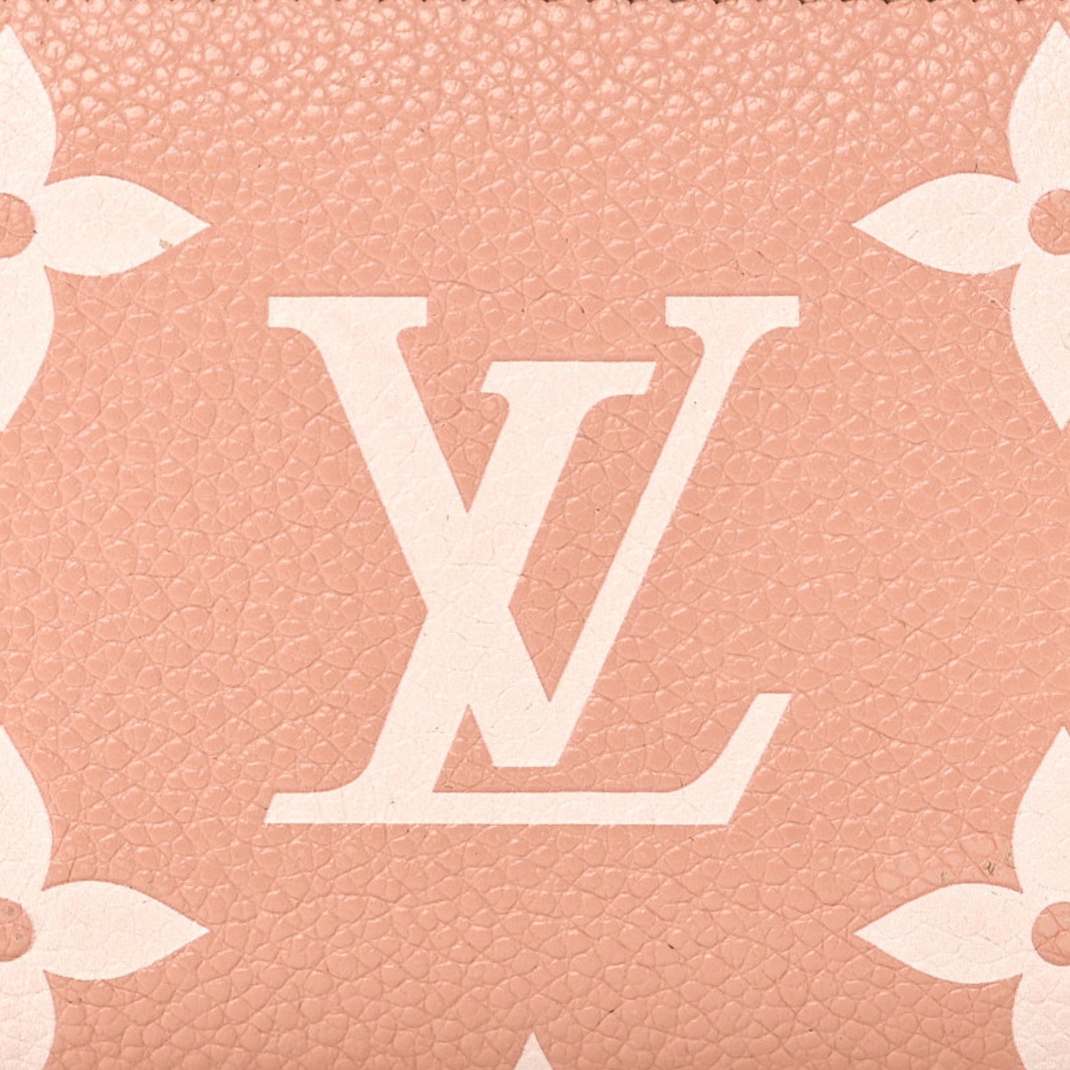 Louis Vuitton Empreinte Monogram Giant Clea Wallet Rose Trianon Creme
