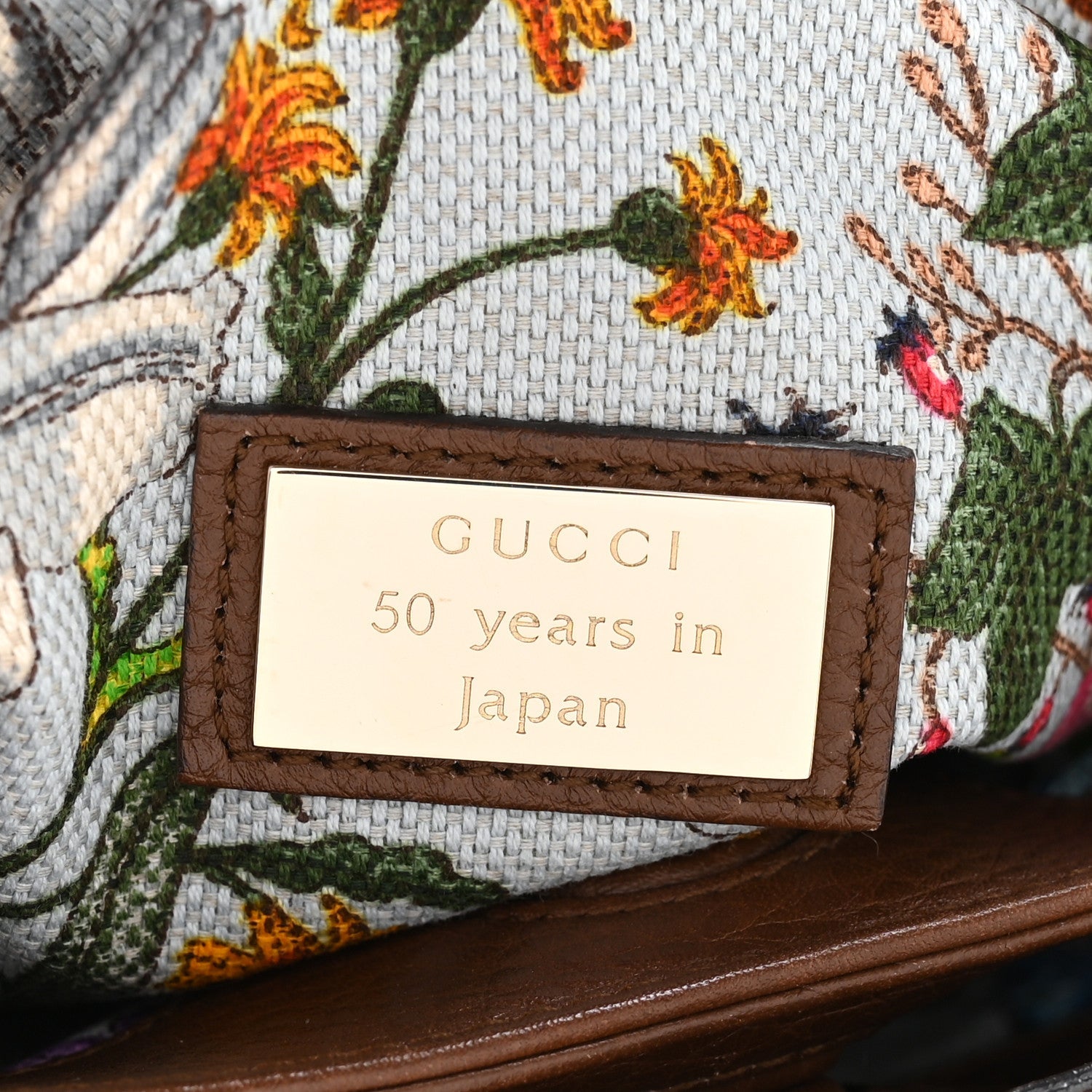 Gucci Calfskin Small Bamboo Shopper Tote Acero