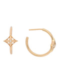 Louis Vuitton 18K Yellow Gold Diamond Small Idylle Blossom Hoop Earrings