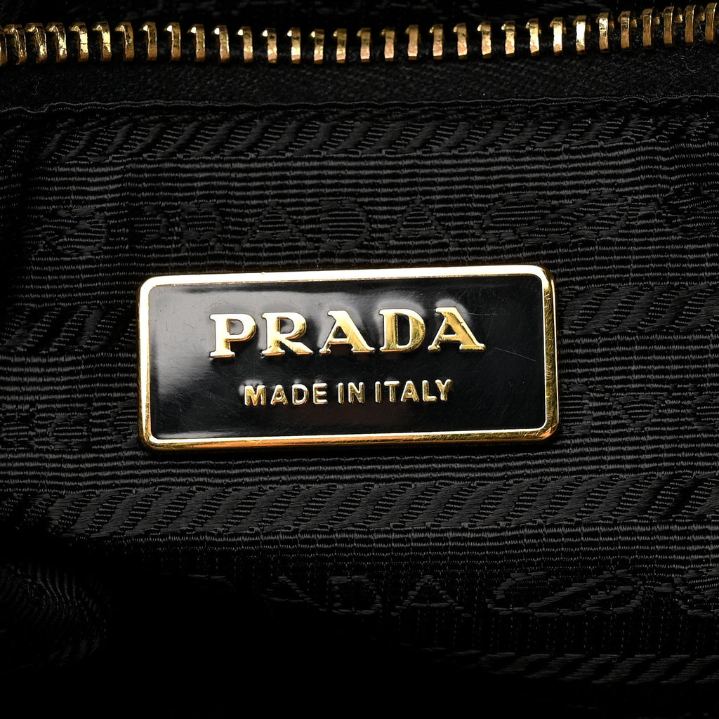 Prada Saffiano Lux Extra Large Galleria Double Zip Tote Black
