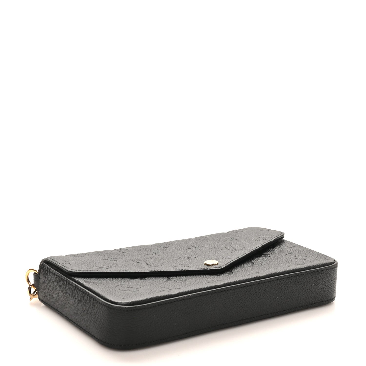 Louis Vuitton Empreinte Pochette Felicie Chain Wallet Black