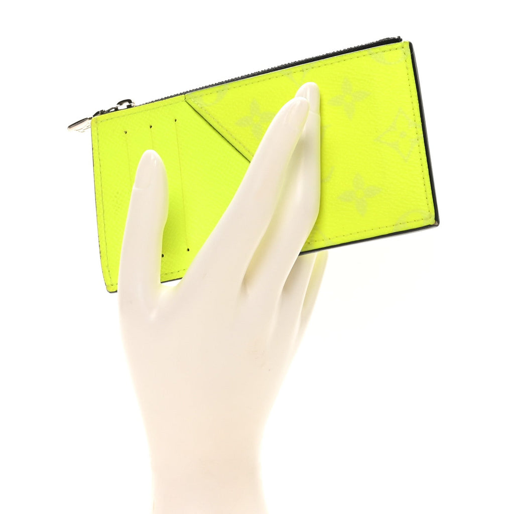 Louis Vuitton Taigarama Coin Card Holder Yellow