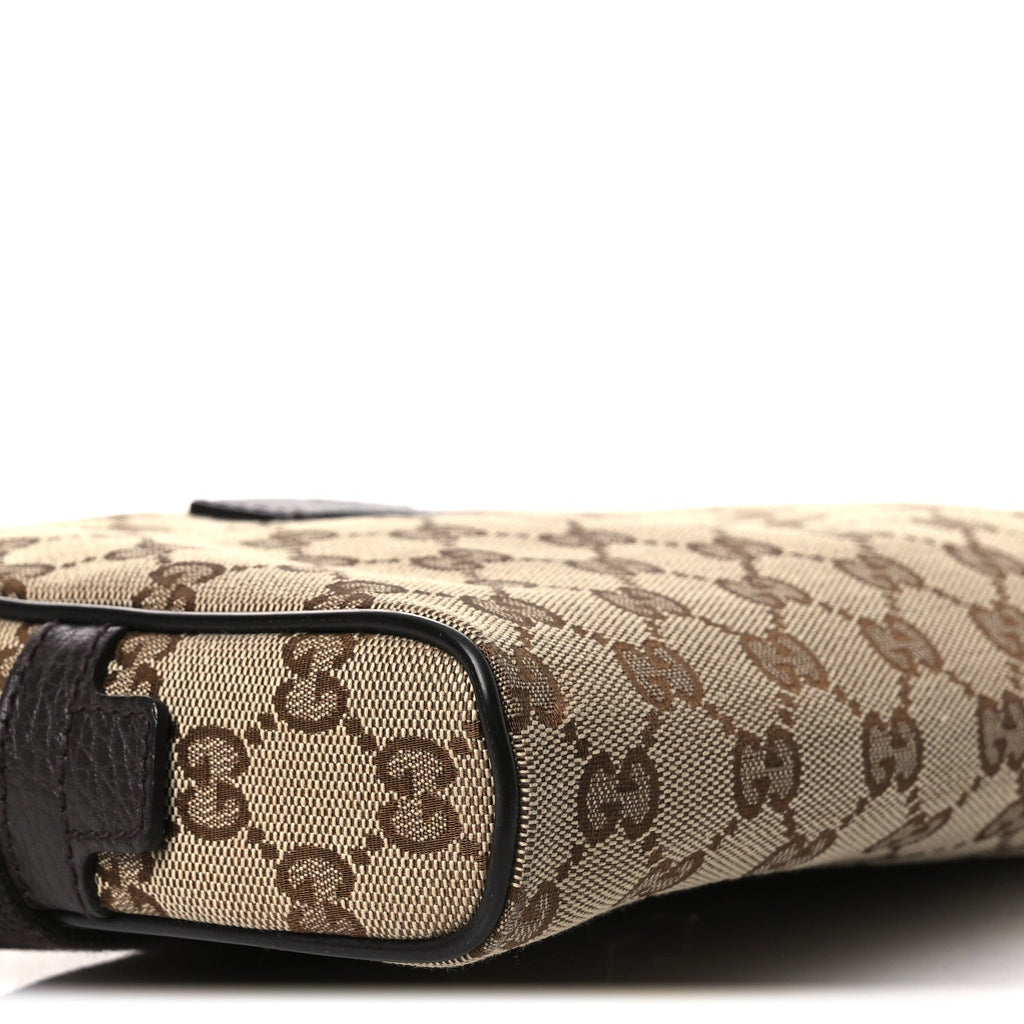 Gucci Monogram Belt Bag Dark Brown